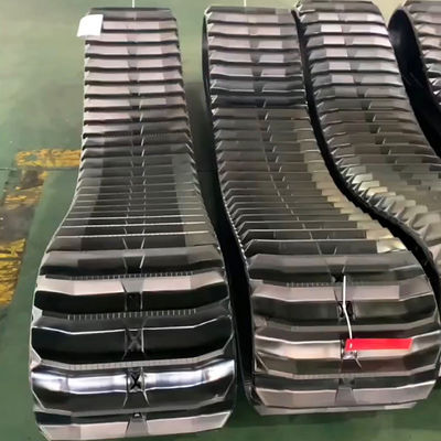 Black Yanmar Aw6120 Rubber Tracks 550X90X58 Package Gross Weight 200.000kg and Durable