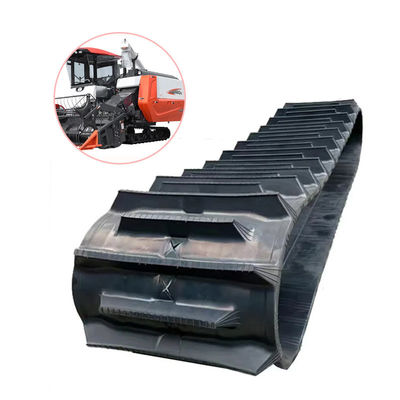 Heat-Resistant Agricultural Machinery Mini Rice Combine Harvester Rubber Crawler Track 450X90X60