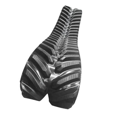 Heat-Resistant Agricultural Machinery Mini Rice Combine Harvester Rubber Crawler Track 450X90X60
