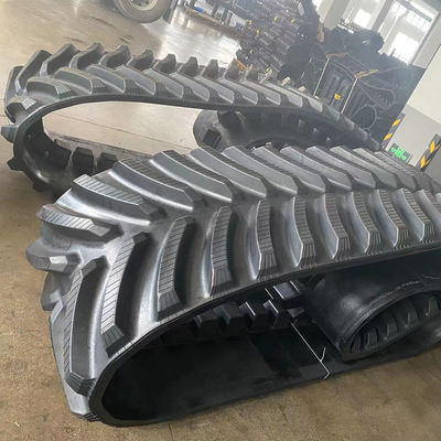Heat-Resistant Agricultural Machinery Mini Rice Combine Harvester Rubber Crawler Track 450X90X60