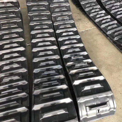 Heat-Resistant Agricultural Machinery Mini Rice Combine Harvester Rubber Crawler Track 450X90X60