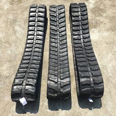 240*87.6*28 Black Rubber Track for Small Digger in Architecture Construction Projects