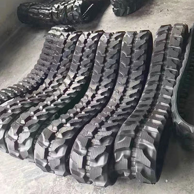 240*87.6*28 Black Rubber Track for Small Digger in Architecture Construction Projects