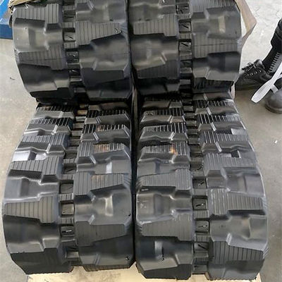 240*87.6*28 Black Rubber Track for Small Digger in Architecture Construction Projects