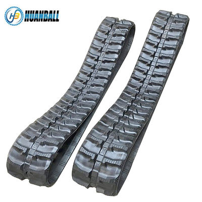 Black HB2023 150mm Wide Rubber Crawler Track for Mini Excavator Undercarriage Spare Parts