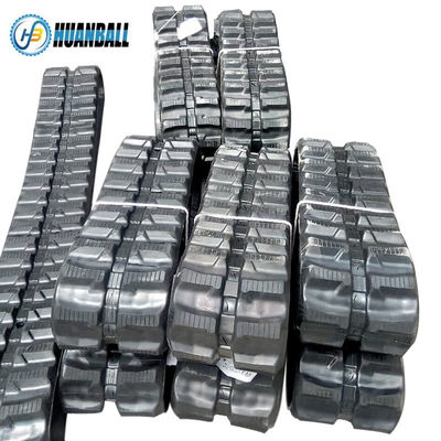 Black HB2023 150mm Wide Rubber Crawler Track for Mini Excavator Undercarriage Spare Parts