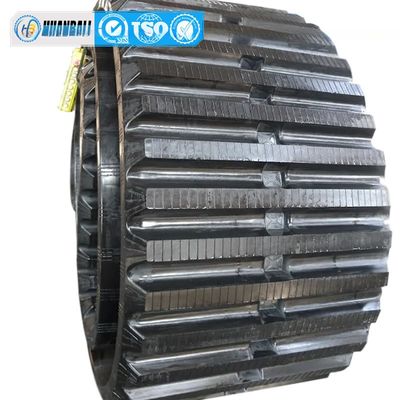 Black Morooka Mk250 MK300 Mst3000vd Carrier Dumper Crawler Rubber Track 800*150*68