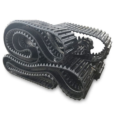 320*90*56 Mini Rubber Tracks for Yanmar C30r Durable Dumper Machinery Parts in Black